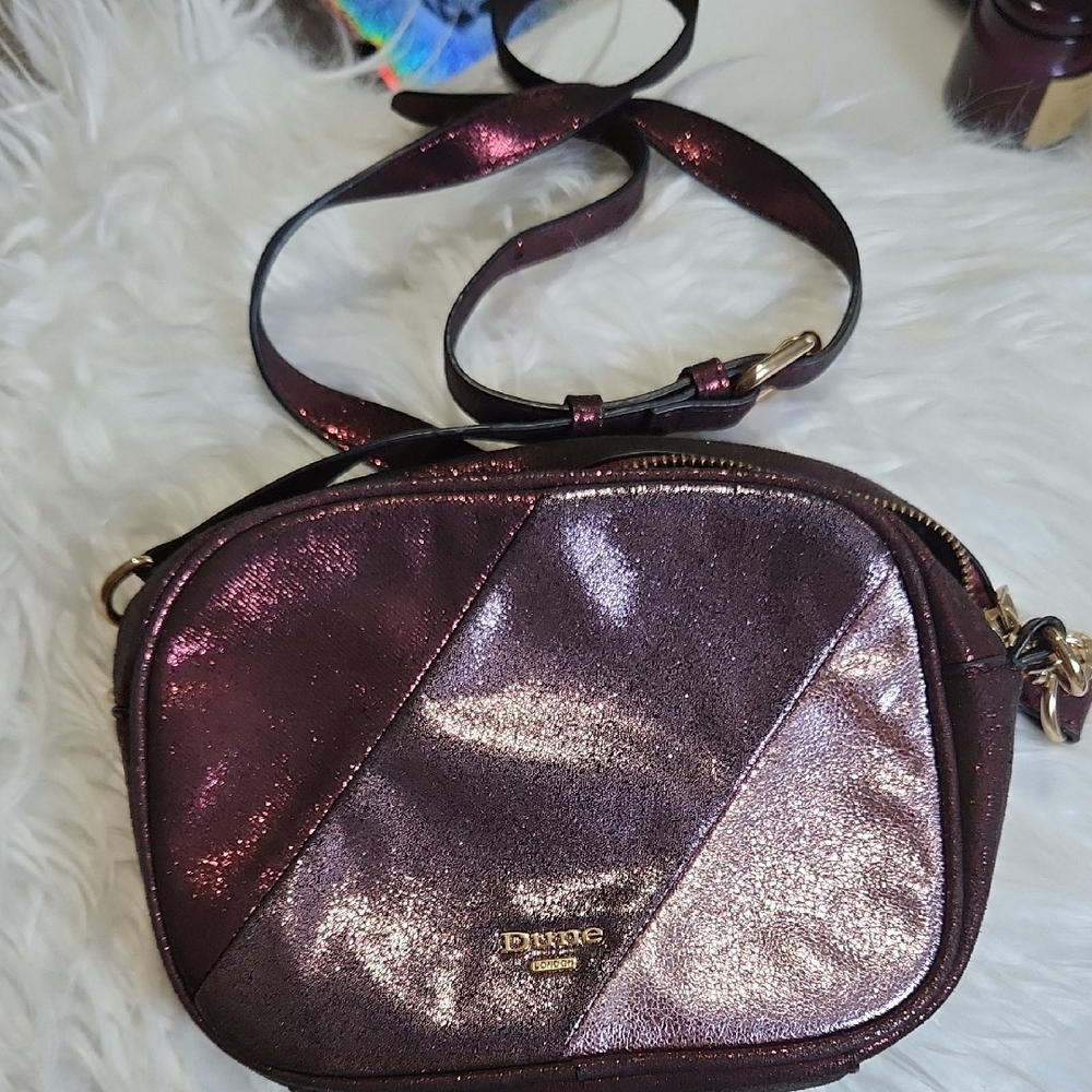 Dune London Shimmering Purple Crossbody Bag